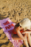 “NO DRAMA” beach towel