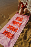 “NO DRAMA” beach towel