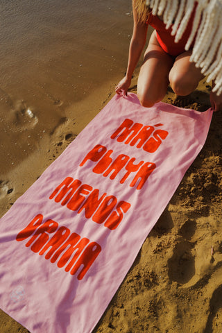 “NO DRAMA” beach towel